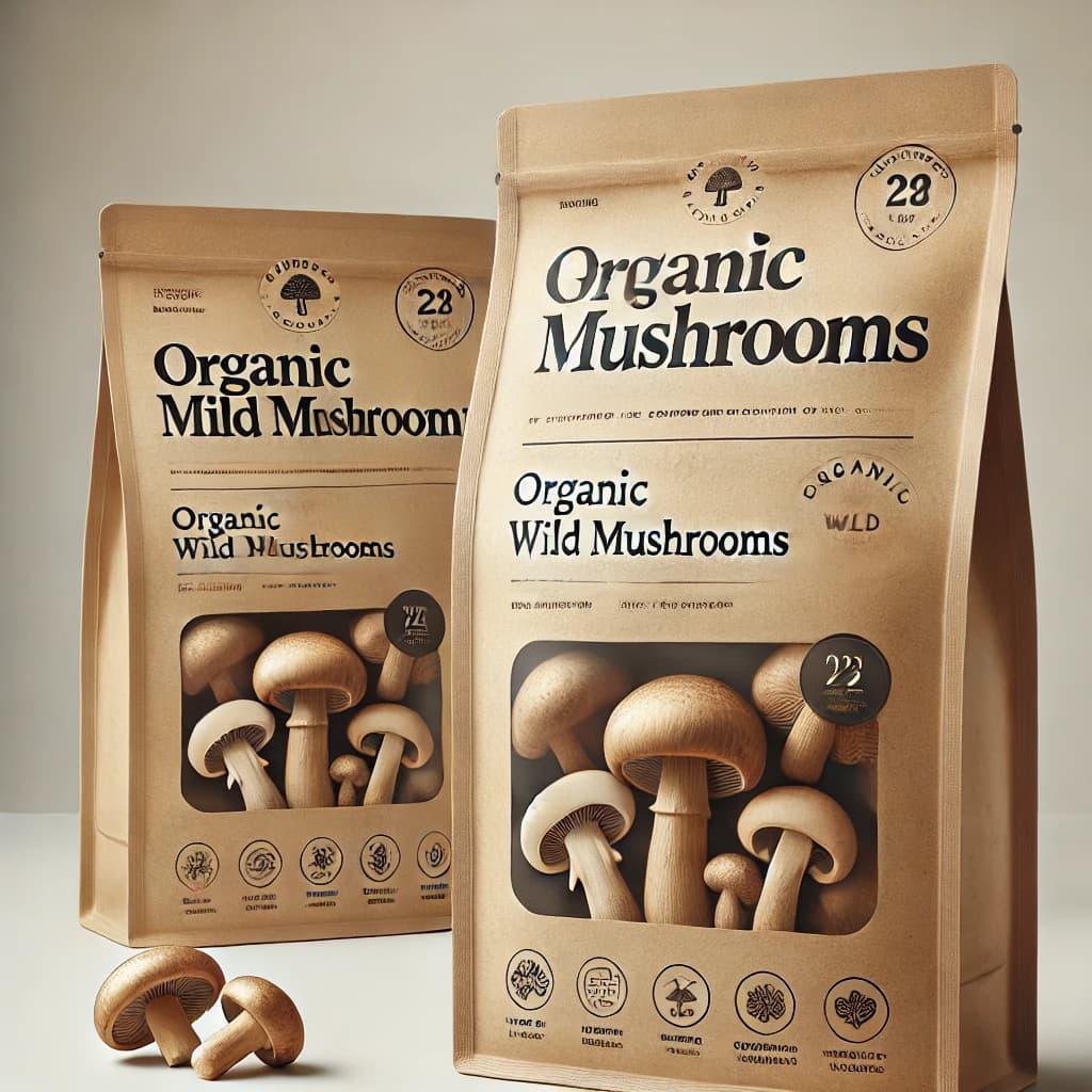 Scientific research laboratory with mushroom samples